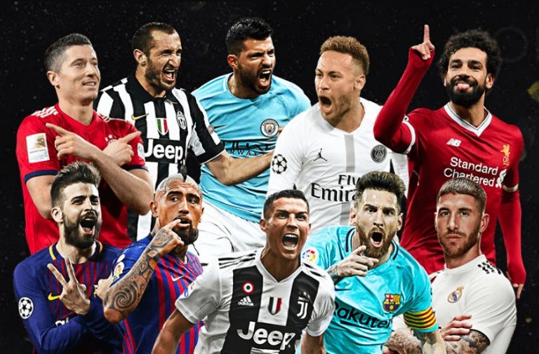 المرشحون للفوز بجائزة القدم الذهبية رونالدو وميسي وصلاح