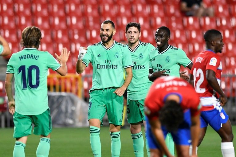 لقطة من إحدى مباريات ريال مدريد بالدوري الإسباني من مباراة ريال مدريد وليجانيس