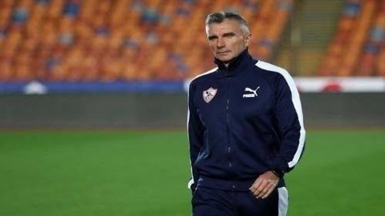 باتريس كارتيرون مدرب الزمالك فريق الزمالك