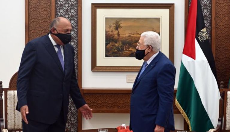 الرئيس الفلسطيني ووزير الخارجية المصري