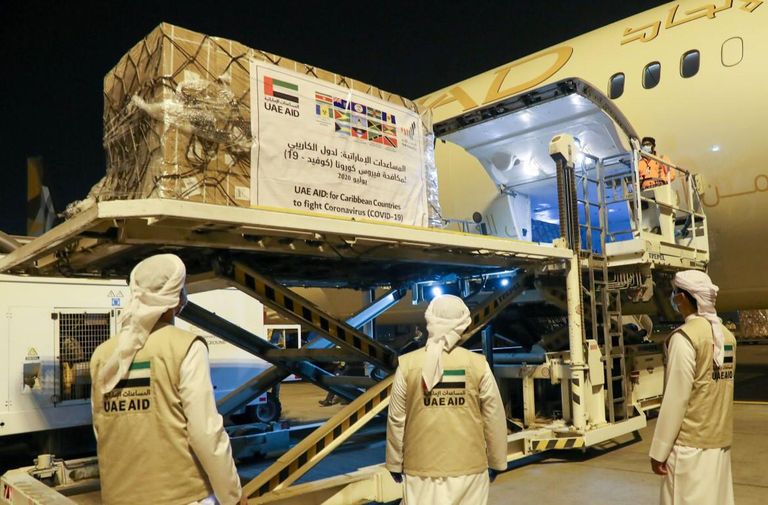 الإمارات ترسل مساعدات طبية إلى جزر الكاريبي