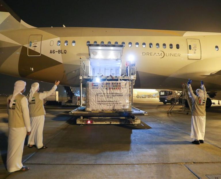 الإمارات ترسل مساعدات طبية إلى جزر الكاريبي
