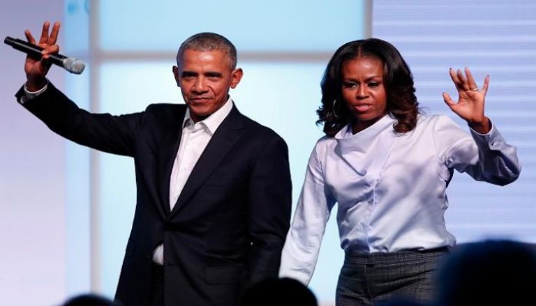 باراك أوباما وزوجته - أرشيفية