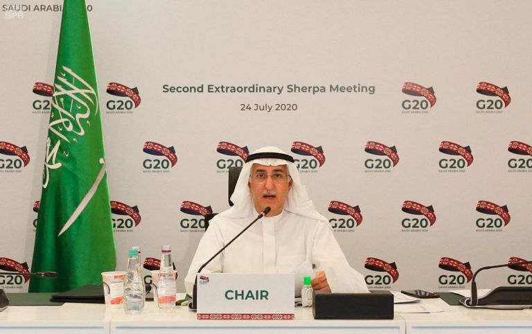 جانب من اجتماع ممثلي قادة مجموعة العشرين