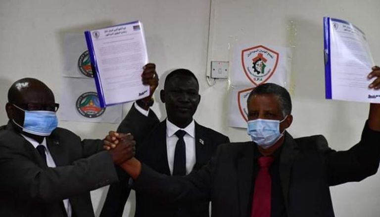 توقيع الإعلان السياسي بين الحركة الشعبية - فصيل الحلـو وتجمع المهنيين السودانيين