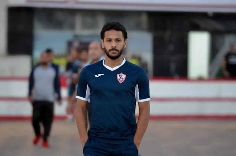 أحمد رفعت لاعب الزمالك المصري المعار لصفوف الاتحاد السكندري فريق الزمالك