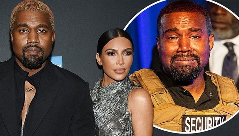 مغني الراب كانييه ويست وزوجته كيم كارداشيان