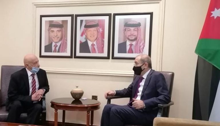 وزير الخارجية الأردني ورئيس مجلس النواب الليبي 