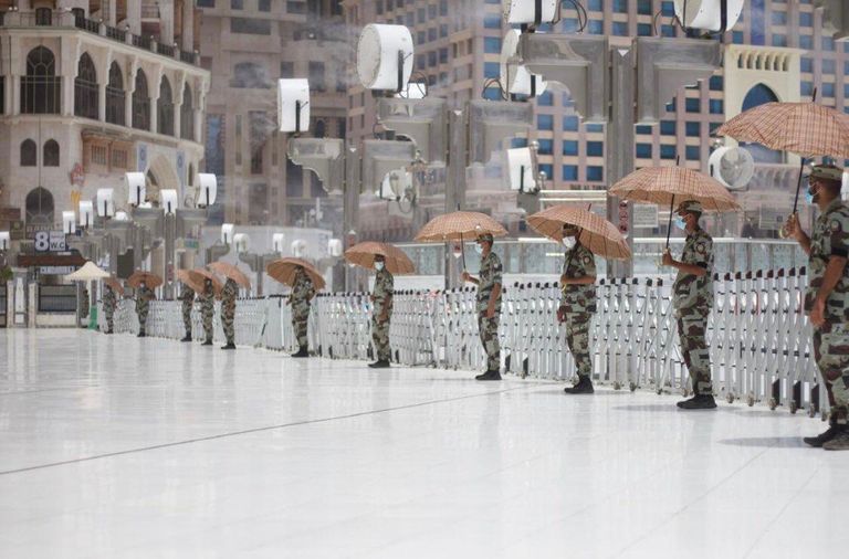 اكتمال الاستعدادات لاستقبال الحجاج على صعيد عرفة 