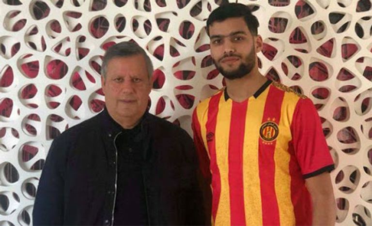 محمد أمين توغاي لاعب الترجي التونسي عبد الرحمن مزيان لاعب الترجي التونسي