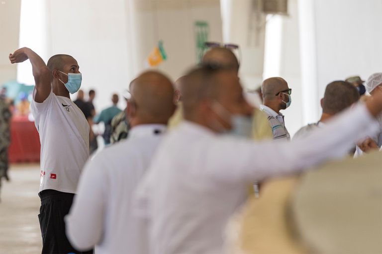 المسجد الحرام يستقبل أفواج الحجيج عن طريق ساحة أجياد وإبراهيم الخليل