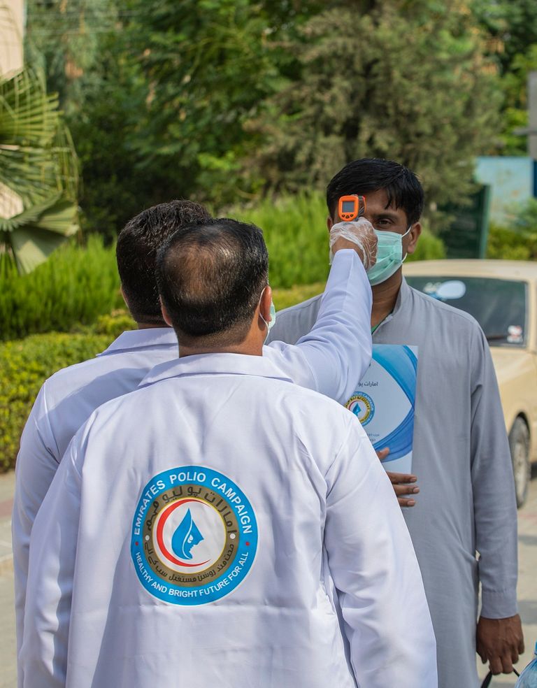 التطعيم ضد شلل الأطفال في باكستان
