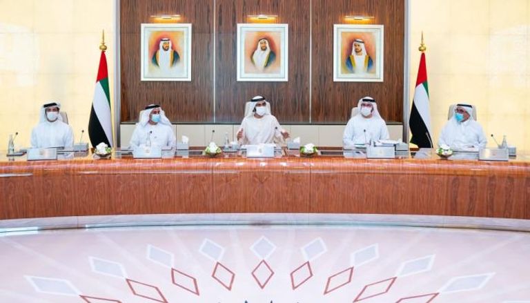 أول اجتماع حضوري لمجلس الوزراء الإماراتي