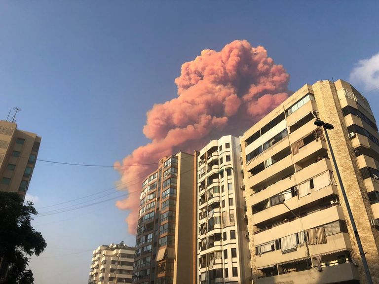 جانب من الانفجار