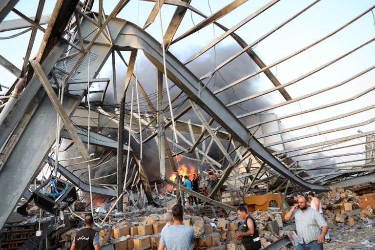 جانب من الانفجار