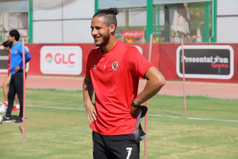 رمضان صبحي نجم الأهلي قد يغيب عن عودة الدوري المصري