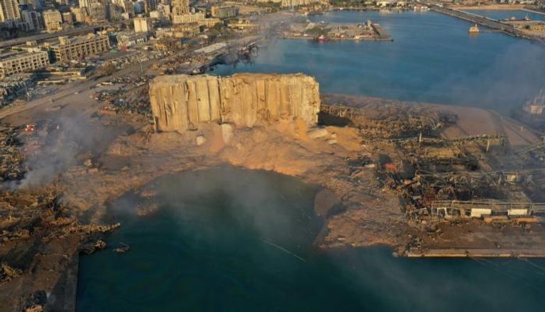 آثار انفجار مرفأ بيروت 