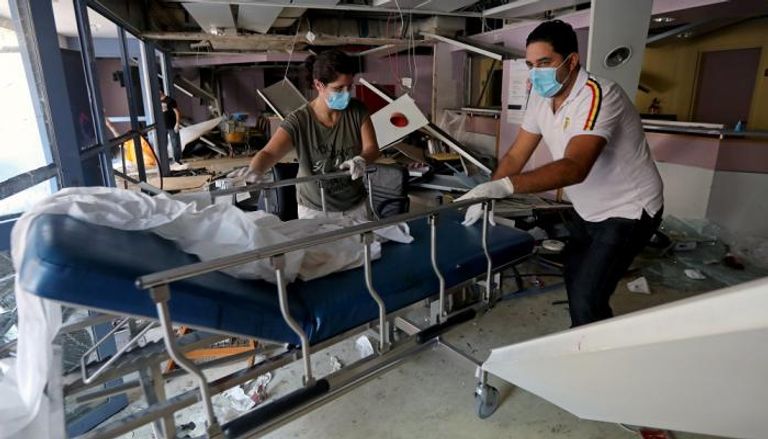 مستشفيات بيروت لم تسلم من الانفجار- رويترز