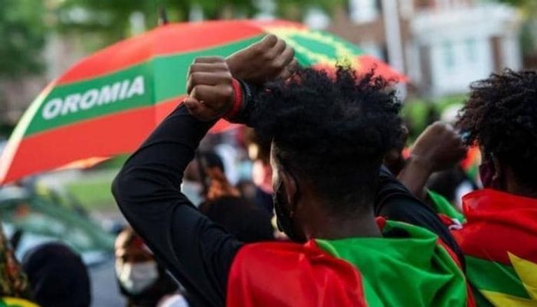 جانب من المظاهرات في إثيوبيا - رويترز