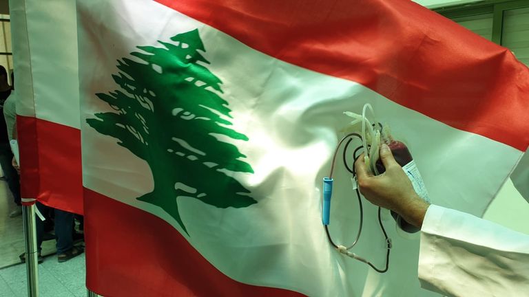 حملة فلسطينية للتبرع بالدم إلى لبنان