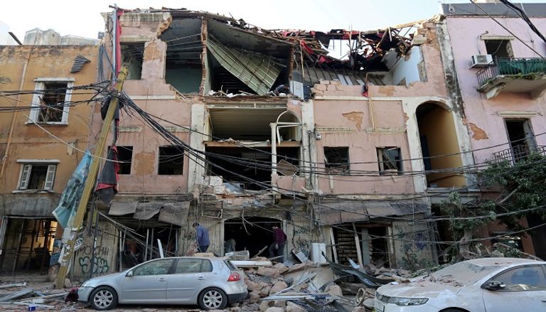 دمار المباني نتيجة الانفجار - رويترز 