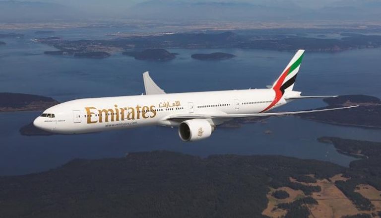 طائرة بوينج A380 تابعة لطيران الإمارات