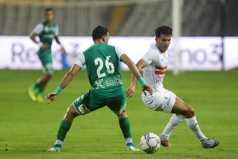 مباراة الزمالك والمصري البورسعيدي في الدوري المصري