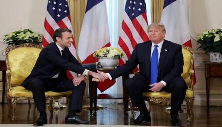 الرئيس الأمريكي خلال الاجتماع مع نظيره الفرنسي - أرشيفية