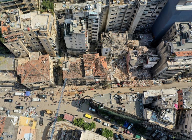 مرفأ بيروت بعد الانفجار