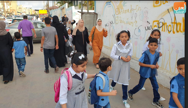 عودة مدارس غزة وسط إجراءات احترازية