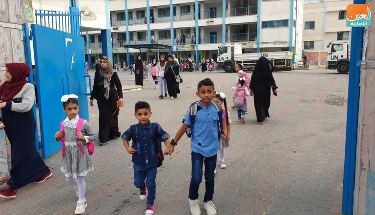 عودة مدارس غزة وسط إجراءات احترازية