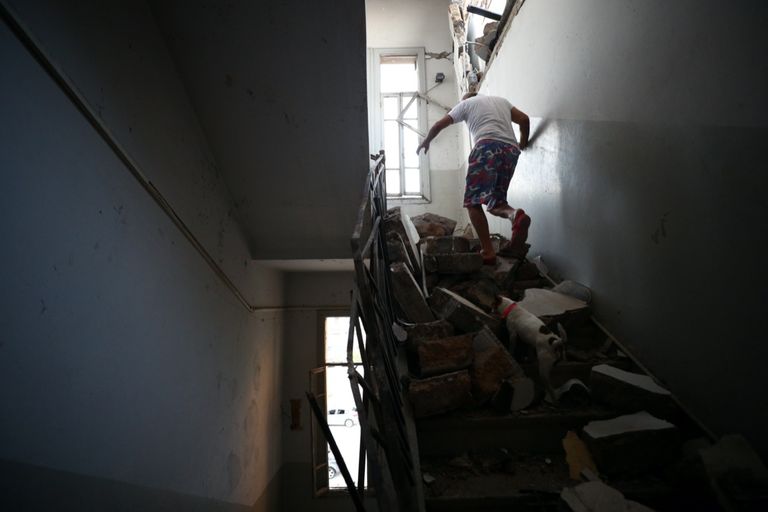 منازل بيروت المدمرة