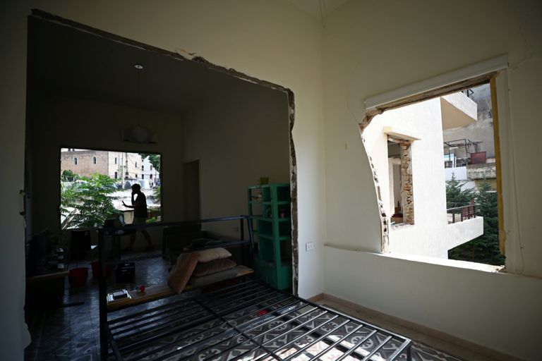 منازل بيروت المدمرة