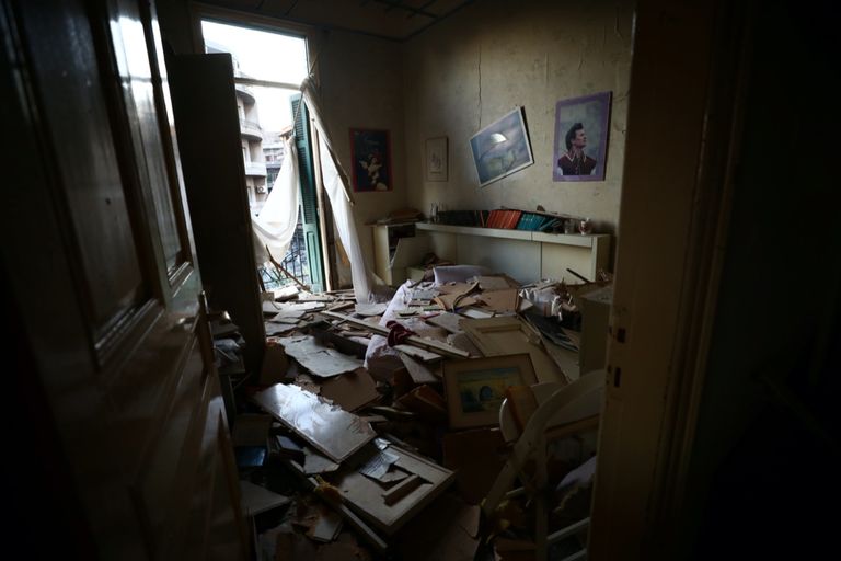 منازل بيروت المدمرة