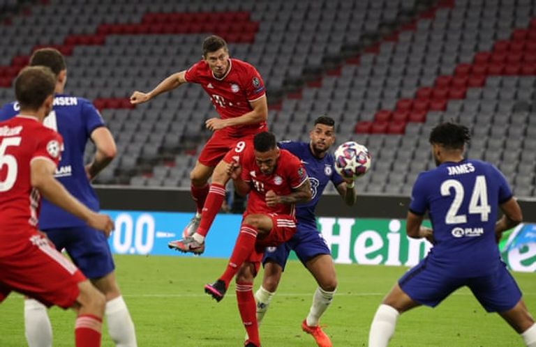 ليفاندوفسكي نجم بايرن ميونيخ هداف دوري أبطال أوروبا ليونيل ميسي نجم برشلونة وليفاندوفسكي مهاجم بايرن ميونيخ