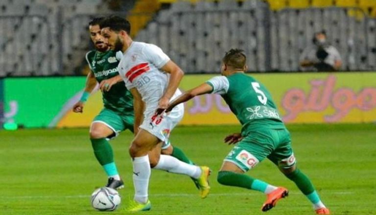 مباراة الزمالك والمصري فريق الزمالك