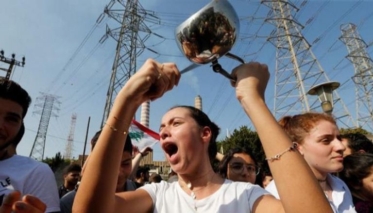 احتجاجات لبنانية قبل كورونا على أزمة الكهرباء - أرشيفية