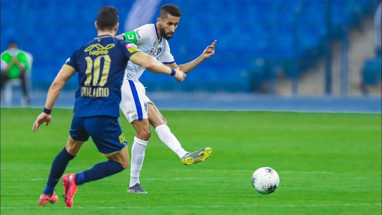 سلمان الفرج لاعب الهلال السعودي فيتوريا ونجوم النصر السعودي