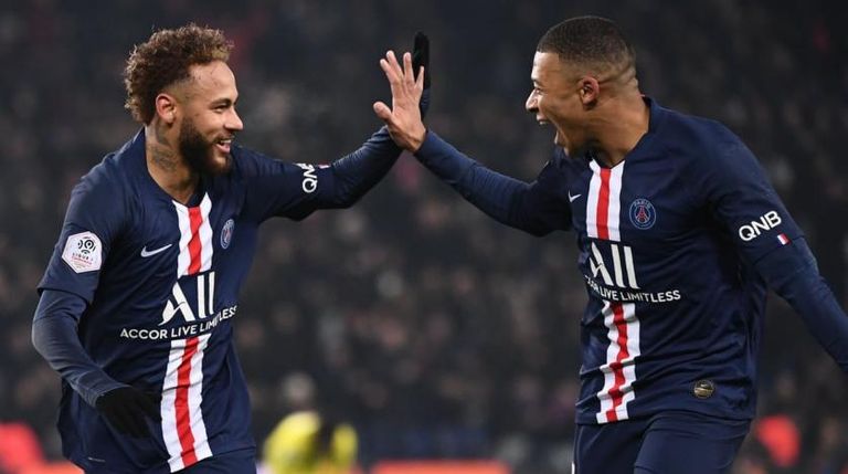 كيليان مبابي ونيمار دا سيلفا نجما باريس سان جيرمان كيليان مبابي ونيمار دا سيلفا نجما باريس سان جيرمان