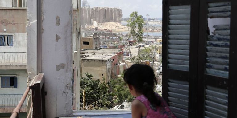 أطفال لبنان بعد كارثة مرفأ بيروت