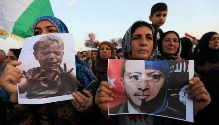 مظاهرات كردية بالعراق ضد الاعتداءات التركية - أرشيفية