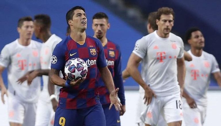 برشلونة ودع دوري أبطال أوروبا بخسارة مدوية