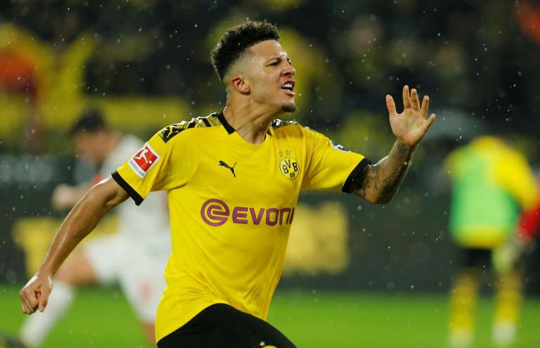 جادون سانشو نجم بروسيا دورتموند سعيد بن رحمة لاعب برينتفورد الإنجليزي