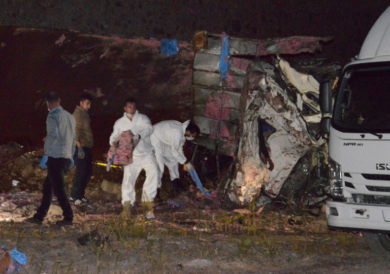 الشاحنة كانت محملة بـ14 طنا من المتفجرات