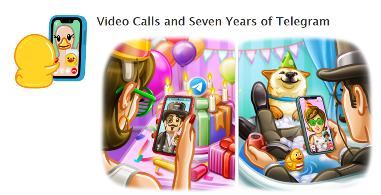 إعلان إطلاق مكالمات الفيديو على مدونة تليجرام ميزة مكالمات الفيديو في تليجرام