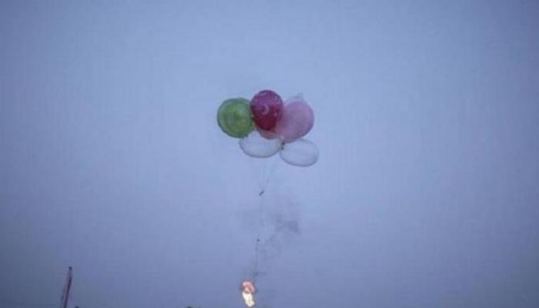 البالونات الحارقة على حدود غزة - أرشيفية