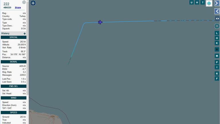 طائرة شحن عسكري تابعة للقوات الجوية التركية - أرشيفية