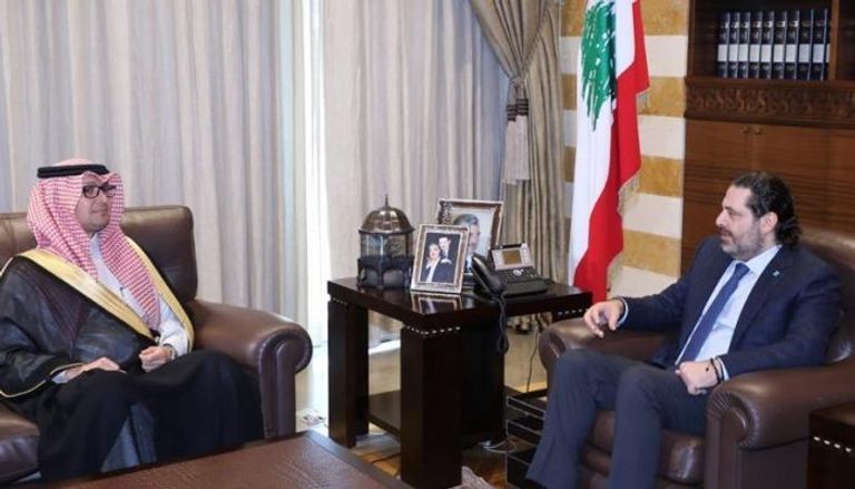 جانب من لقاء السفير السعودي وسعد الحريري