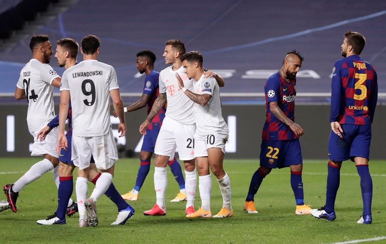 برشلونة تلقى هزيمة ساحقة أمام بايرن ميونيخ في دوري أبطال أوروبا رونالد كومان مدرب منتخب هولندا