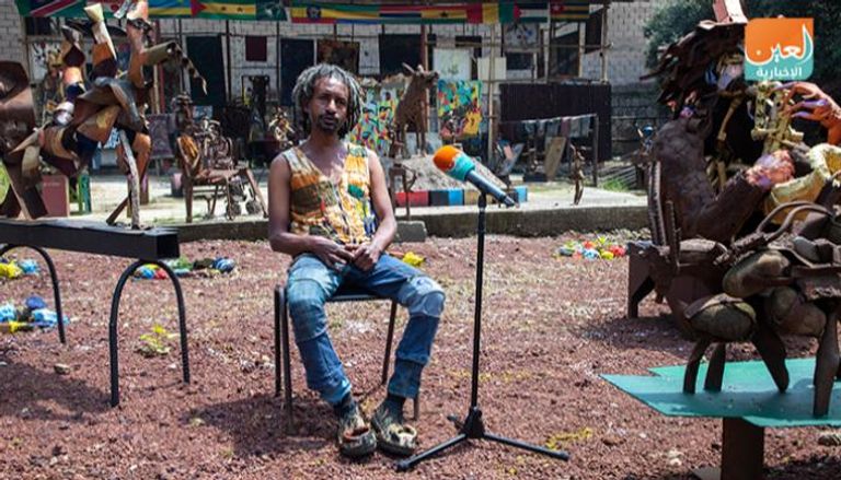 الفنان التشكيلي الإثيوبي تسفاهون غبرو